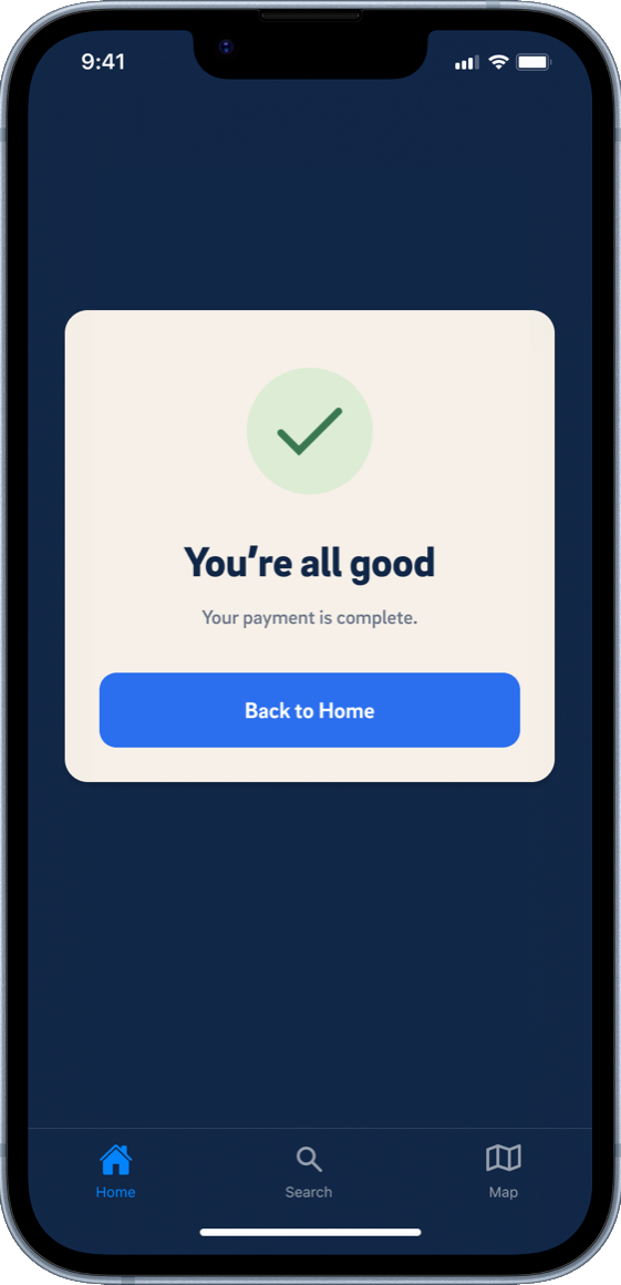 TritonPark: Payment complete